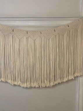 Macrame Wall hanging Decor 54 Inches Long Boho NWOT